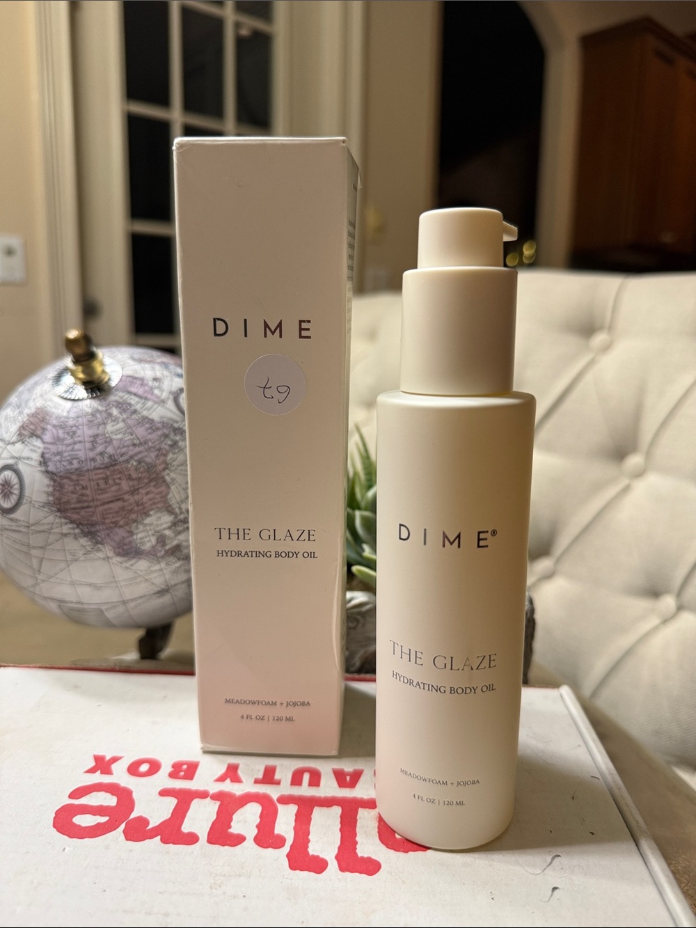 DIME The Glaze Hydrating Body Oil 4oz NEW Meadowfoam Jojoba Vegan